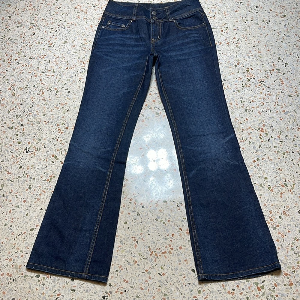 SEXY Victorias Secret LONDONJEAN Boot cut Flare Jeans Size 4 31Inseam - Picture 5 of 6